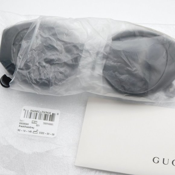 NEW GUCCI GG0809S 001 BLACK GREY CAT EYE WOMEN'S AUTHENTIC SUNGLASSES 52… - Picture 12 of 12